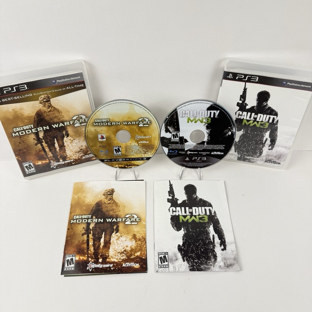 Call of Duty: Modern Warfare 2 & 3 Bundle Lot (Sony PlayStation 3) PS3 Tested